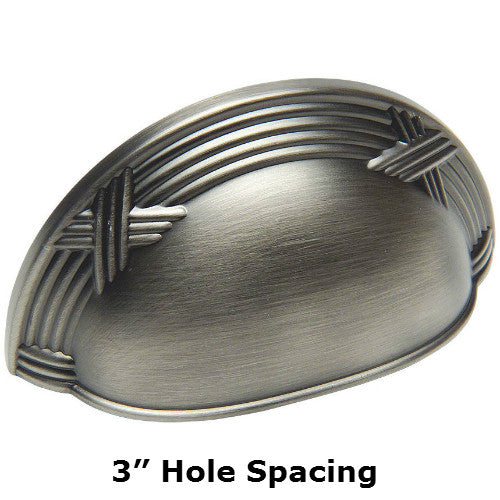 Cosmas 9461AS Antique Silver Cabinet Cup Pull - Cosmas