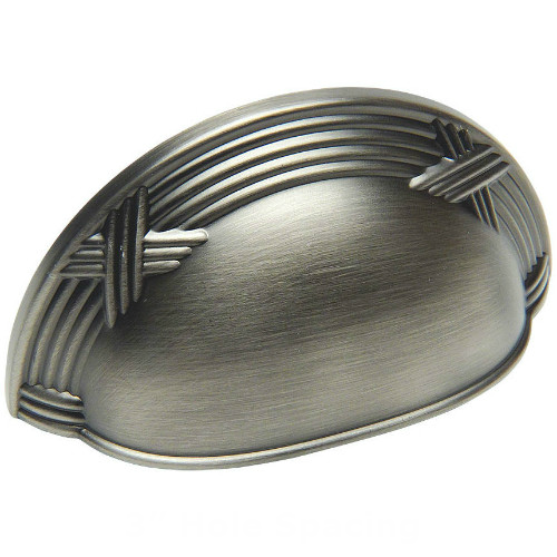 Cosmas 9461AS Antique Silver Cabinet Cup Pull