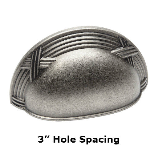 Cosmas 9461WN Weathered Nickel Cabinet Cup Pull - Cosmas