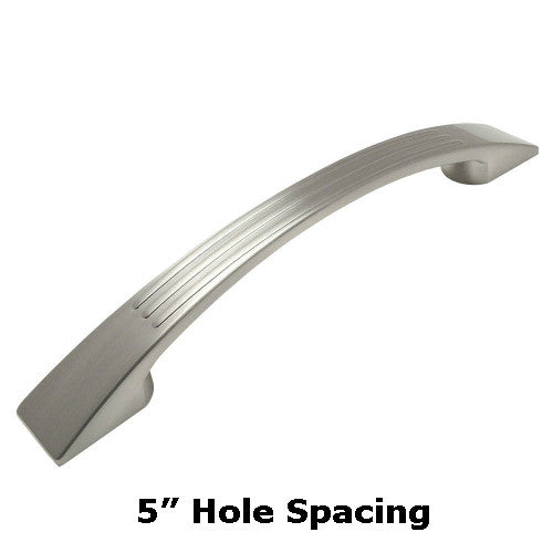 Cosmas 9604-128SN Satin Nickel Cabinet Pull