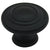 Cosmas 9971FB Flat Black 3 Ring Cabinet Knob