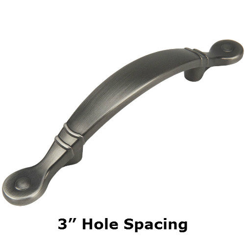 Cosmas 9980AS Antique Silver Cabinet Pull