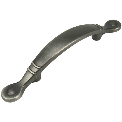 Cosmas 9980AS Antique Silver Cabinet Pull