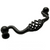 Cosmas 9993-96FB Flat Black Birdcage Cabinet Pull