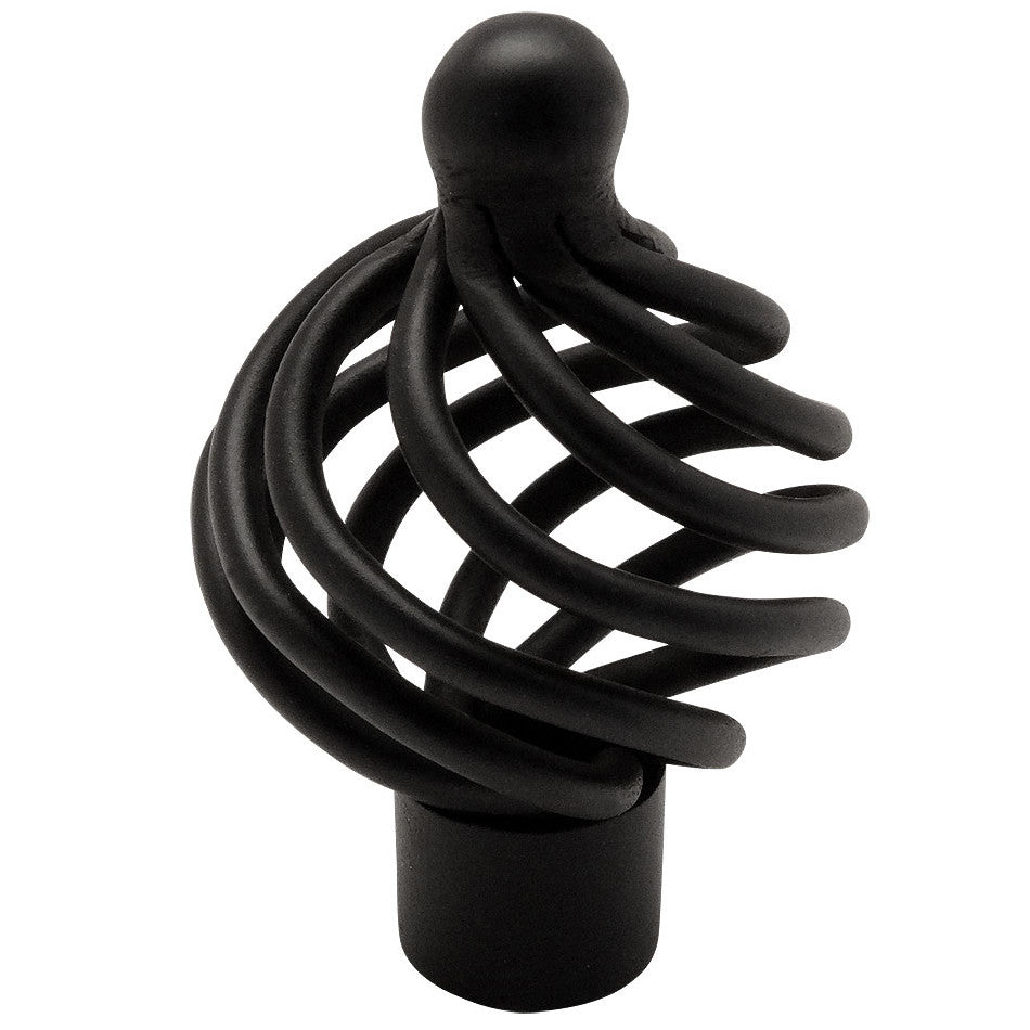 Cosmas 9994FB Flat Black Birdcage Cabinet Knob