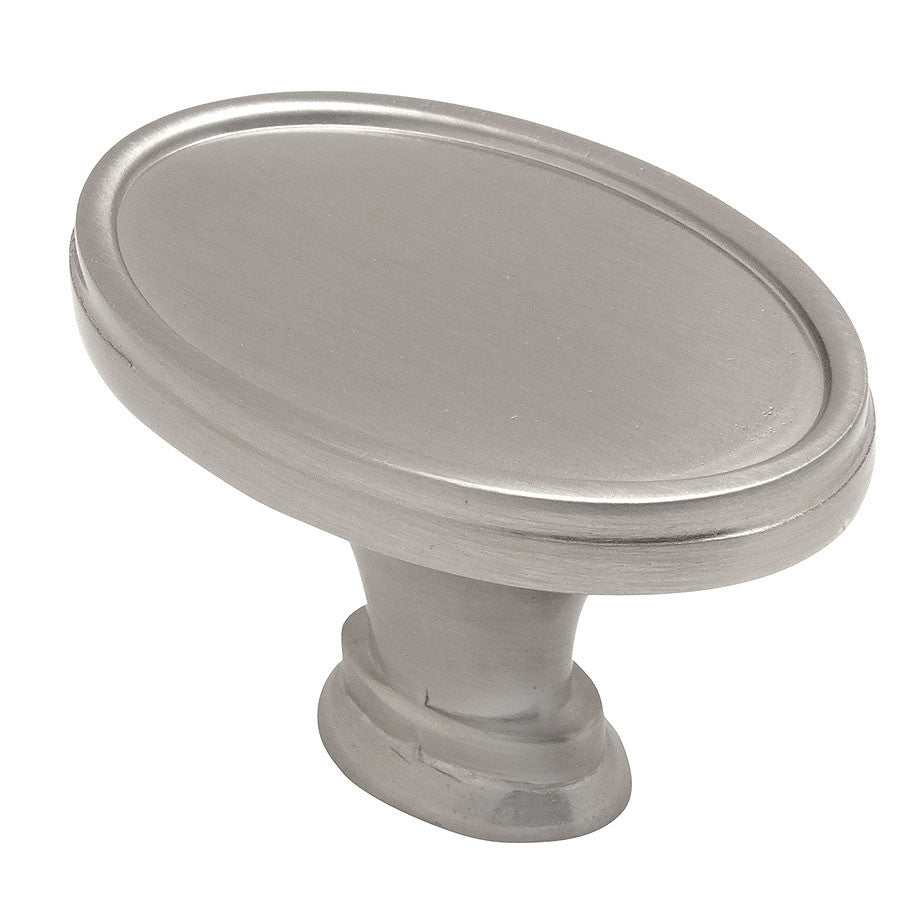 Cosmas 9998SN Satin Nickel Oval Cabinet Knob