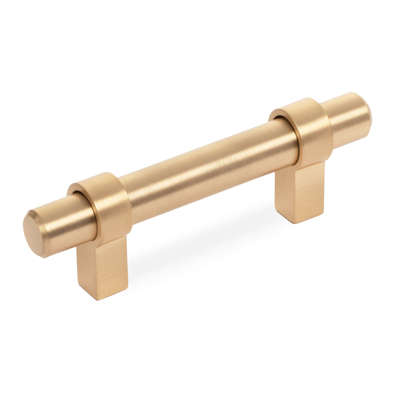 Cosmas 161-3BG Brushed Gold Cabinet Hardware Euro Style Bar Pull