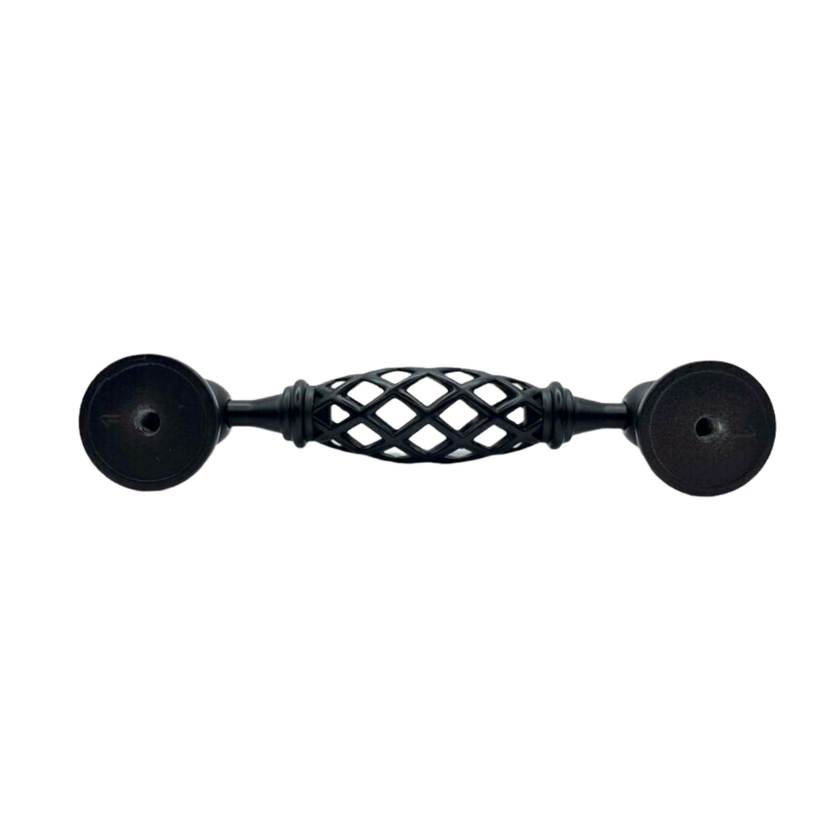 Cosmas 1749-96FB Flat Black Birdcage Cabinet Pull