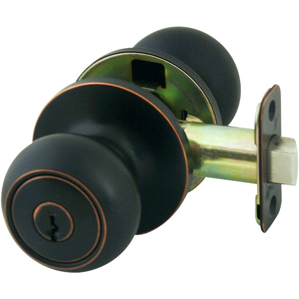 Cosmas 20 Series Oil Rubbed Bronze Entry Door Knob - Cosmas-hardware.com