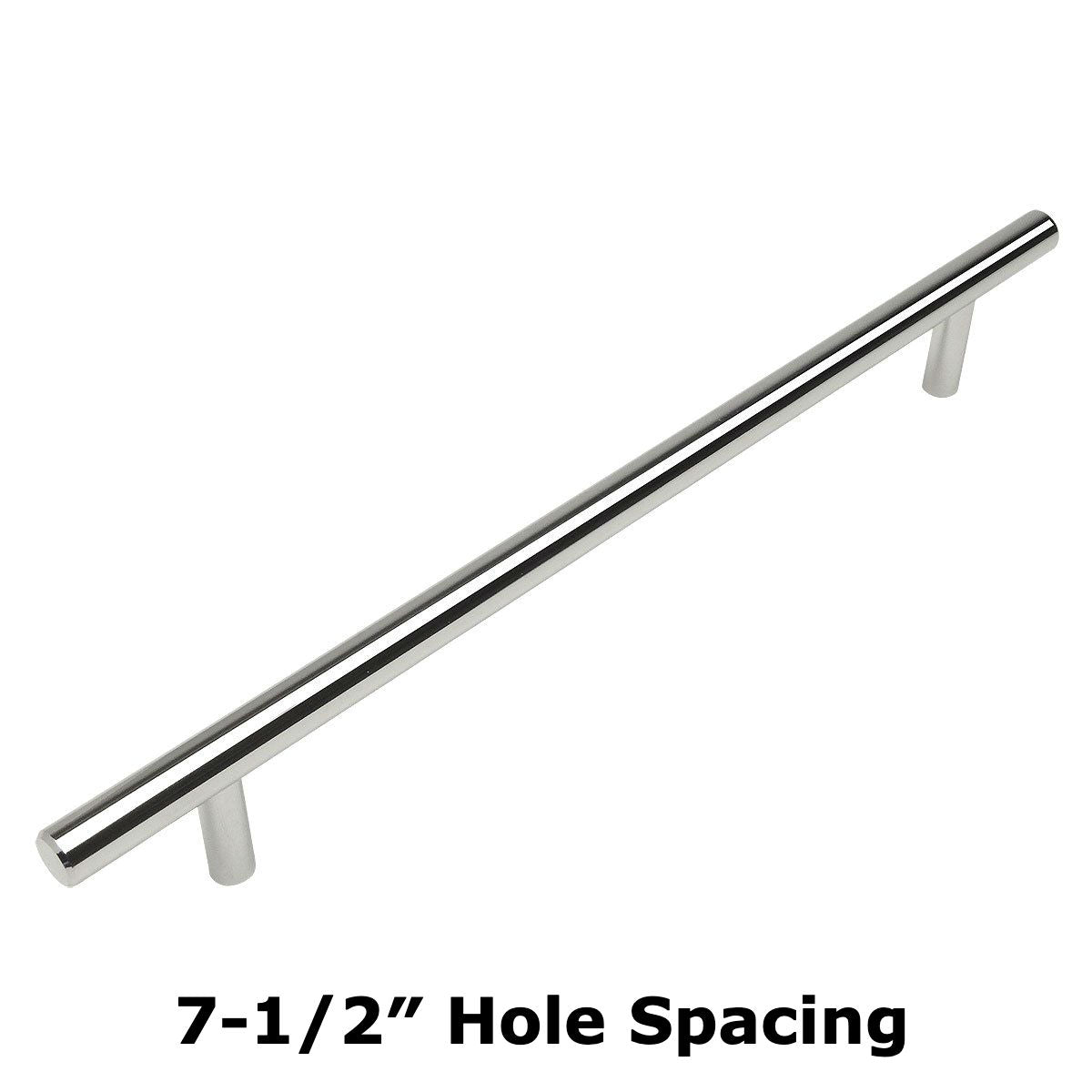 Cosmas 404-192CH Polished Chrome Slim Line Euro Style Bar Pull