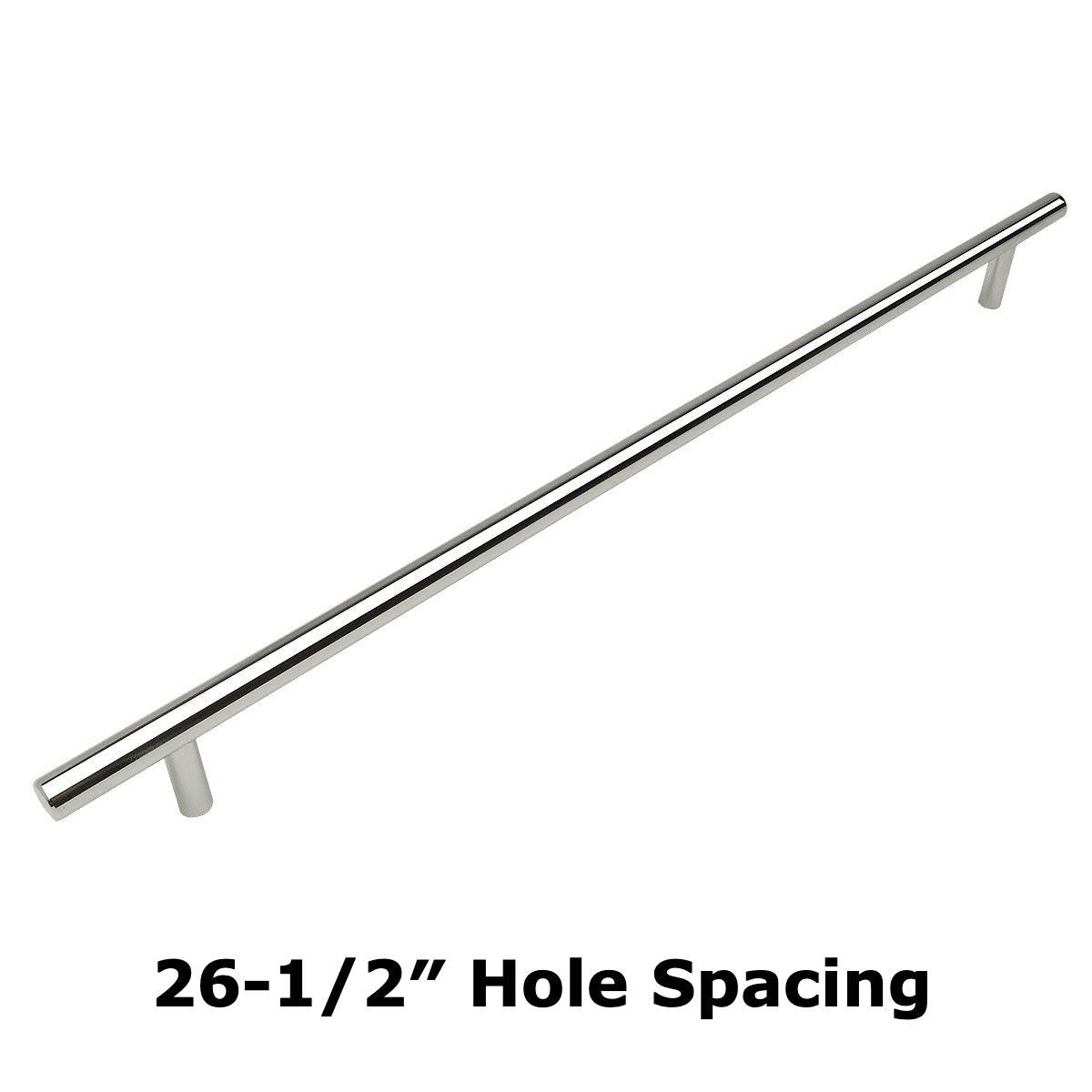 Cosmas 404-673CH Polished Chrome Slim Line Euro Style Bar Pull